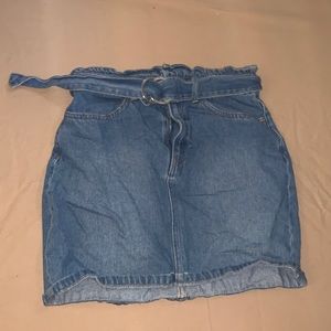 Jean Skirt With Belt